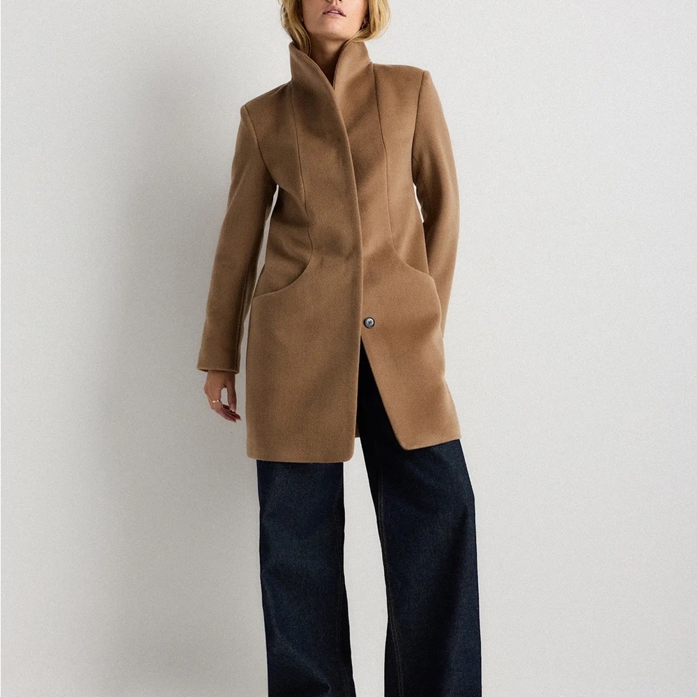 Wool Cashmere Cocoon Coat - Quince - NWT!